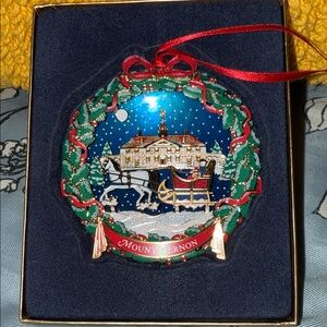 Mount Vernon Holiday Ornament The Sleighride 2006